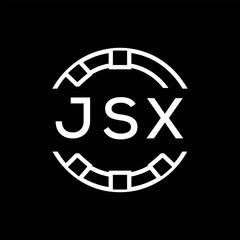 “Modern JSX  Monogram Logo Design, Sleek Minimalist Letter mark in Circle, JSX LATER LOGO, High-Contrast Branding Concept”. 
