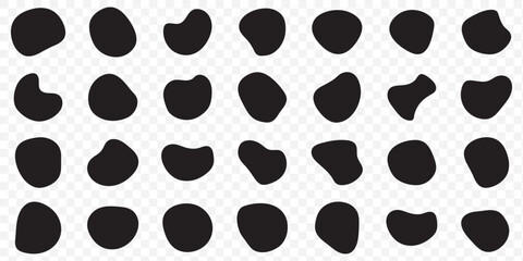 Blob shape icons. Abstract color blob Shape Collection. Organic blob shape on white background.