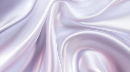 Obraz premium A silky fabric of a very gentle purple color waves 