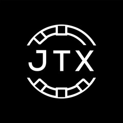 “Modern JTX  Monogram Logo Design, Sleek Minimalist Letter mark in Circle, JTX LATER LOGO, High-Contrast Branding Concept”. 

