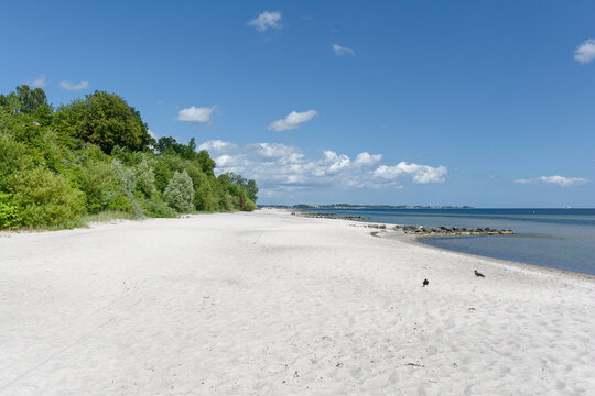 Beach in Seaside Resort of Sierksdorf,baltic Sea,Schleswig-Holstein,Germany