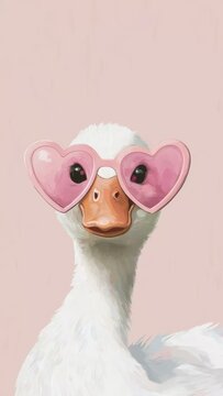 rose-colored goose