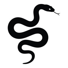 black snake vector illustration