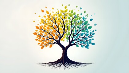 A visual representation of growth using interconnected branches spreading outwards from a central point, symbolizing expansion and development.