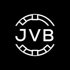 “Modern JVB  Monogram Logo Design, Sleek Minimalist Letter mark in Circle, JVB LATER LOGO, High-Contrast Branding Concept”. 
