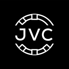 “Modern JVC  Monogram Logo Design, Sleek Minimalist Letter mark in Circle, JVC LATER LOGO, High-Contrast Branding Concept”. 
