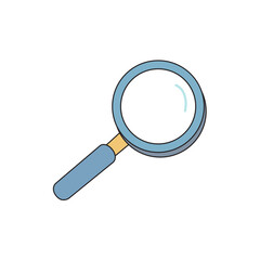 Magnifier vector icon. Magnification symbol design.