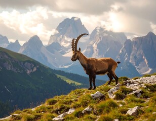 Majestic Alpine Ibex