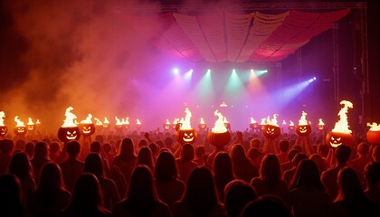 people at the concert, halloween 