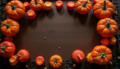 halloween background with pumpkins