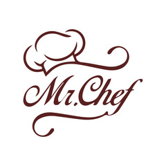 Detailed chef logo template