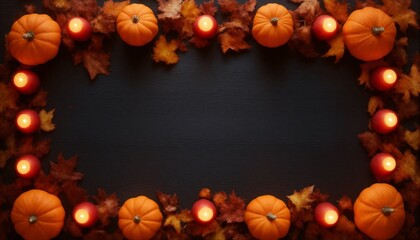 halloween background with pumpkins