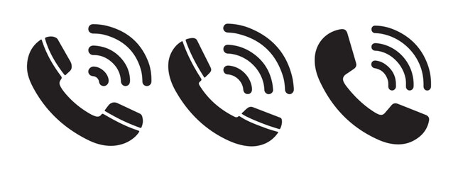 Phone Call with Icon Set. Communication Vector Illustration EPS 10