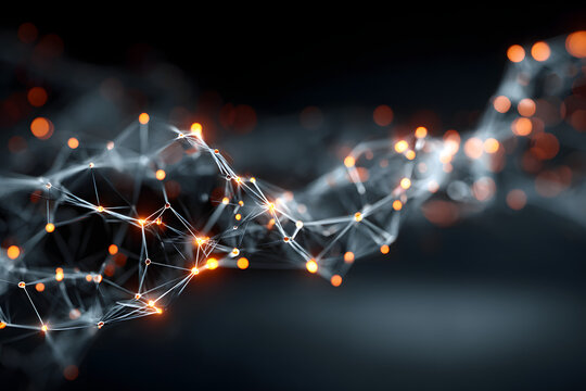 Modern technology data science and global network. Generative AI