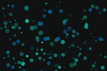 Abstract background with circles in shades of teal and dark blue
