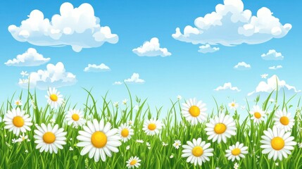 Summer meadow scene