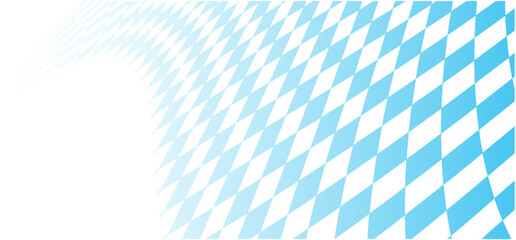 Naklejka premium avarian Oktoberfest seamless pattern with blue and white rhombus Flag of Bavaria Oktoberfest blue checkered background