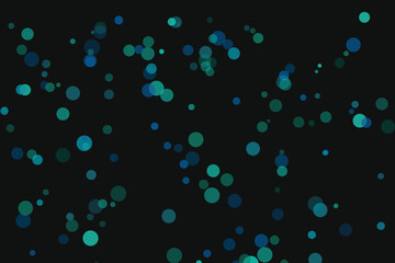 Abstract Dark Background with Blue and Green Overlapping Circle Design
