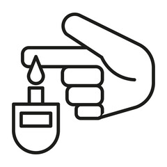 blood sugar vector icon