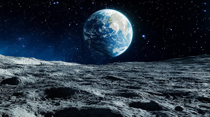 Earth Rise from the Moon