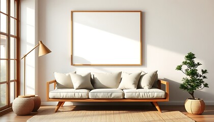 modern living room with sofa