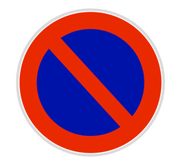No parking logo sign. Do not parking