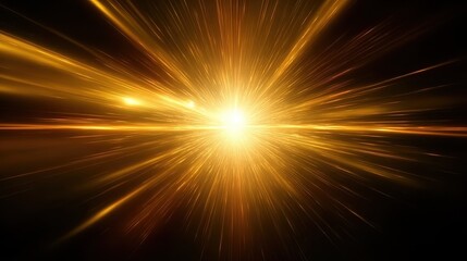 Glowing light rays on dark background for creative use, suitable for promotions, websites, and enigmatic compositions