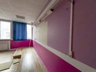 Urbex, bâtiment désaffecté - salle de classe
