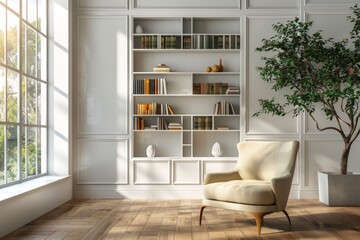 Fototapeta premium modern reading room design