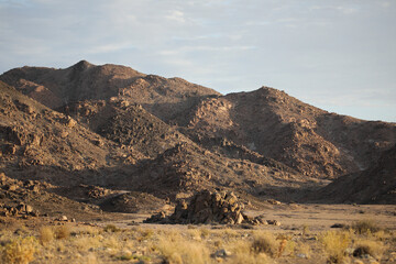 Interesting textures and shapes on the mountains of the arid Richtersveld desert