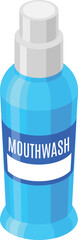 vector illustration of a mouthwash bottle
