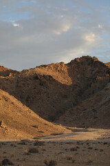 Light and textures playing with in the arid Richtersveld desert landscape