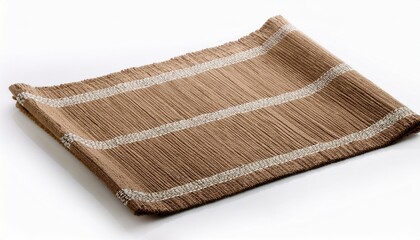photo of cloth placemat isolated on white background