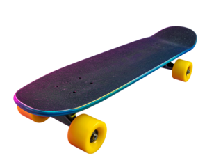  Energetic Skateboard with Youth Vibes PNG