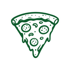 vector illustration of a pizza