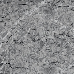 Detailed gray stone texture seamless pattern close up natural rock surface cracks and imperfections