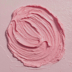 Obraz premium A monochrome texture of the skin cream 