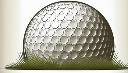 golf ball on white