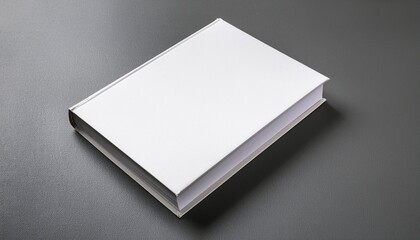 hard cover book mockup on grey background
