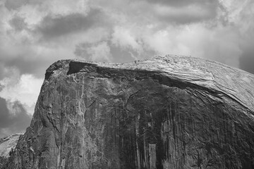 Half Dome black and white