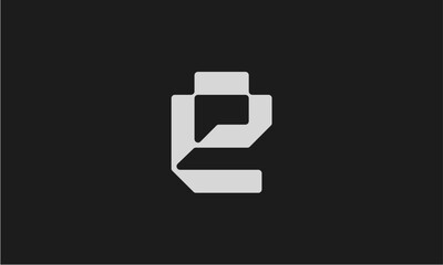 initial e vector logo