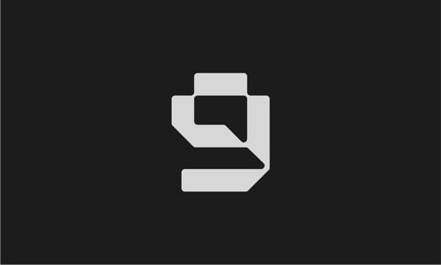 abstract number 9 logo