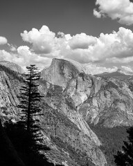 Upper Yosemite falls trail looking at Half dome © Paul