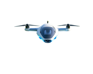  Futuristic Smart Drone with Sensors in Wheat Field