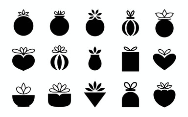 fruits and vegetables icons