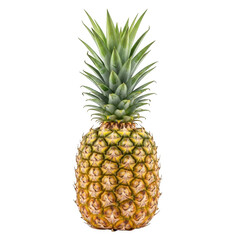 Fresh pineapple isolated on transparent background