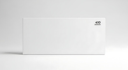 White Minimalist Product Packaging Box with 410 Design Text