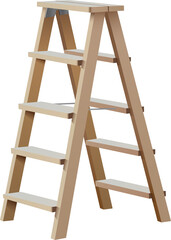 vector illustration of wooden stairs