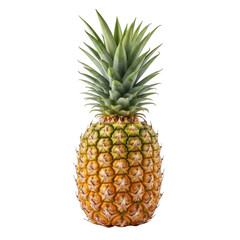 Obraz premium Ripe pineapple isolated on transparent background