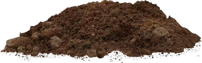 a brown soil for plants